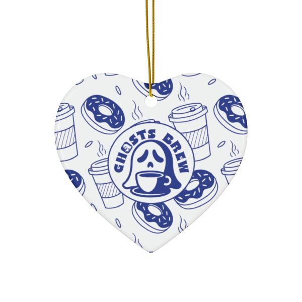 Christmas or Halloween ornament with our signature blue and white designs from GhostsBrew.com