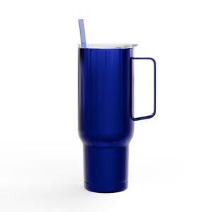Royal Blue 40 oz Insulated Tumbler without Design.