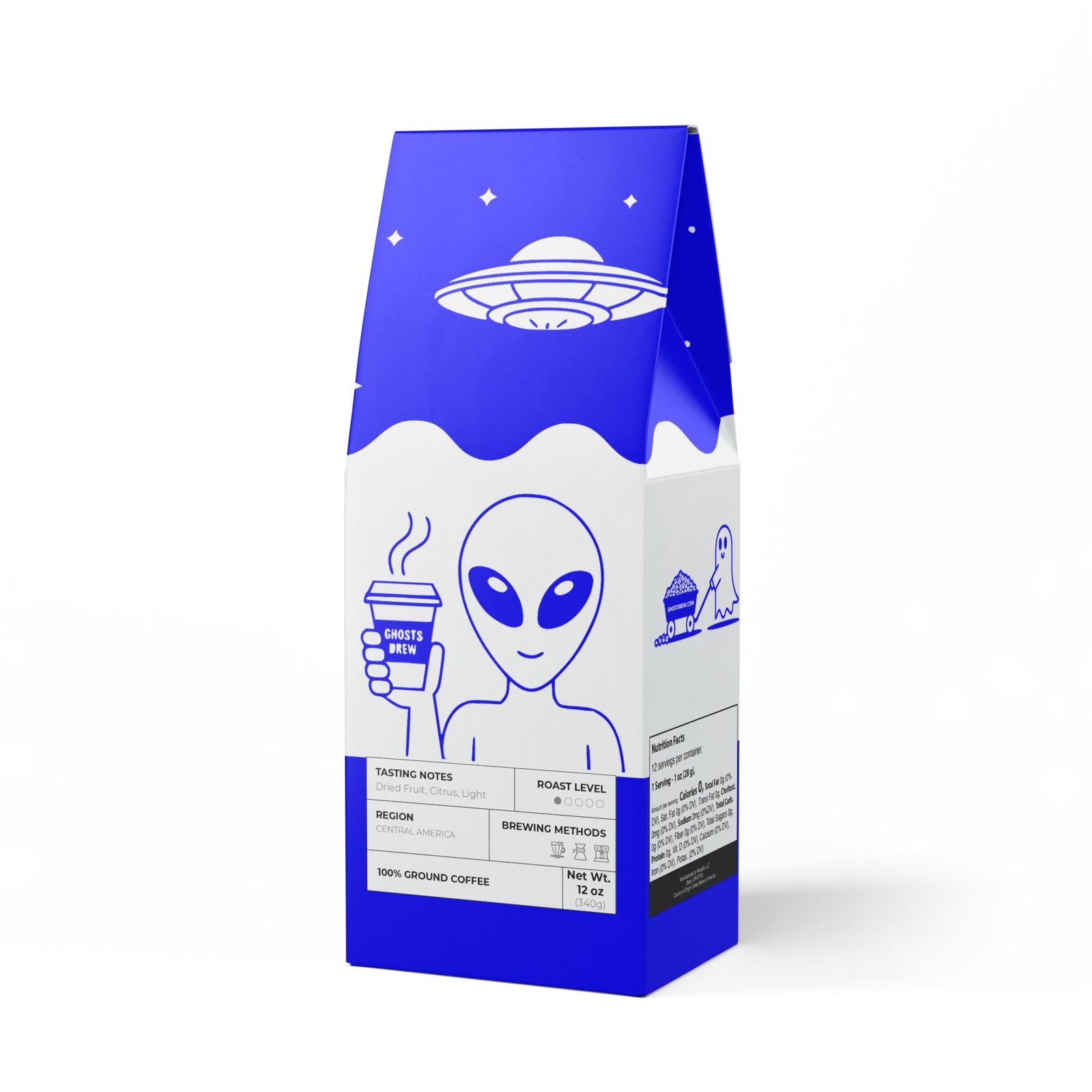 High Lakes Coffee Blend (Light Roast) - Ground or Whole Bean - Alien Edition - Ghosts Brew