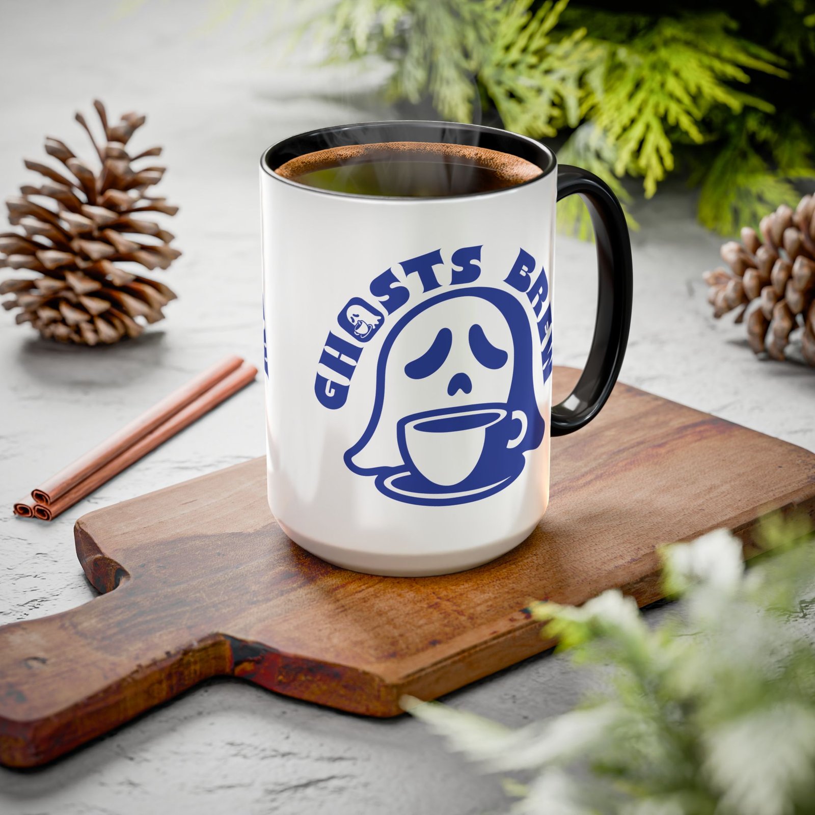 Ghosts Brew Coffee Mug - Colorful 11oz or 15oz Halloween Any Time Mug - Image 20