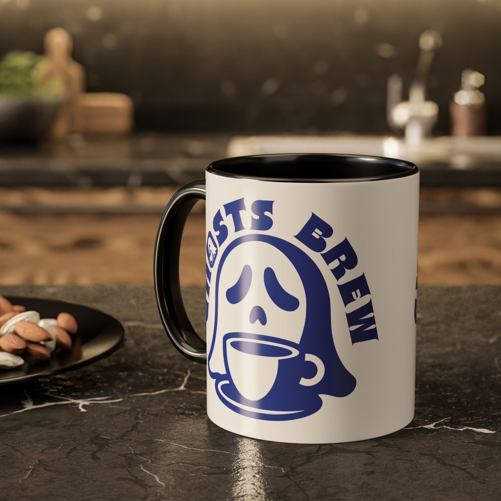 Ghosts Brew Coffee Mug - Colorful 11oz or 15oz Halloween Any Time Mug - Image 3